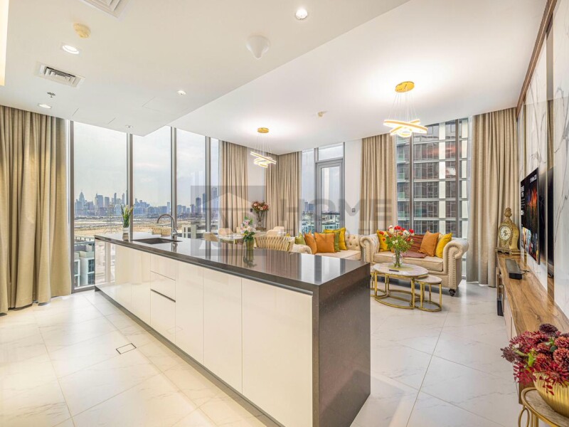 Apartment for Rent in Residence 12 - District One, Dubai - Luxurious Living |Full Lagoon View|Fully Furnished at 200000 AED